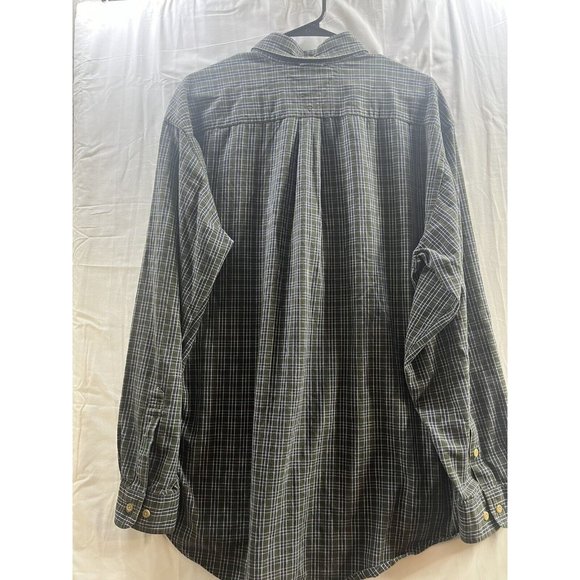 Vintage Tommy Hilfiger Multicolor Striped Shirt Crest Logo Mens Large - Picture 3 of 4